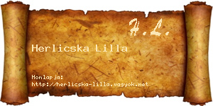 Herlicska Lilla névjegykártya