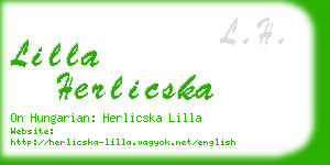 lilla herlicska business card